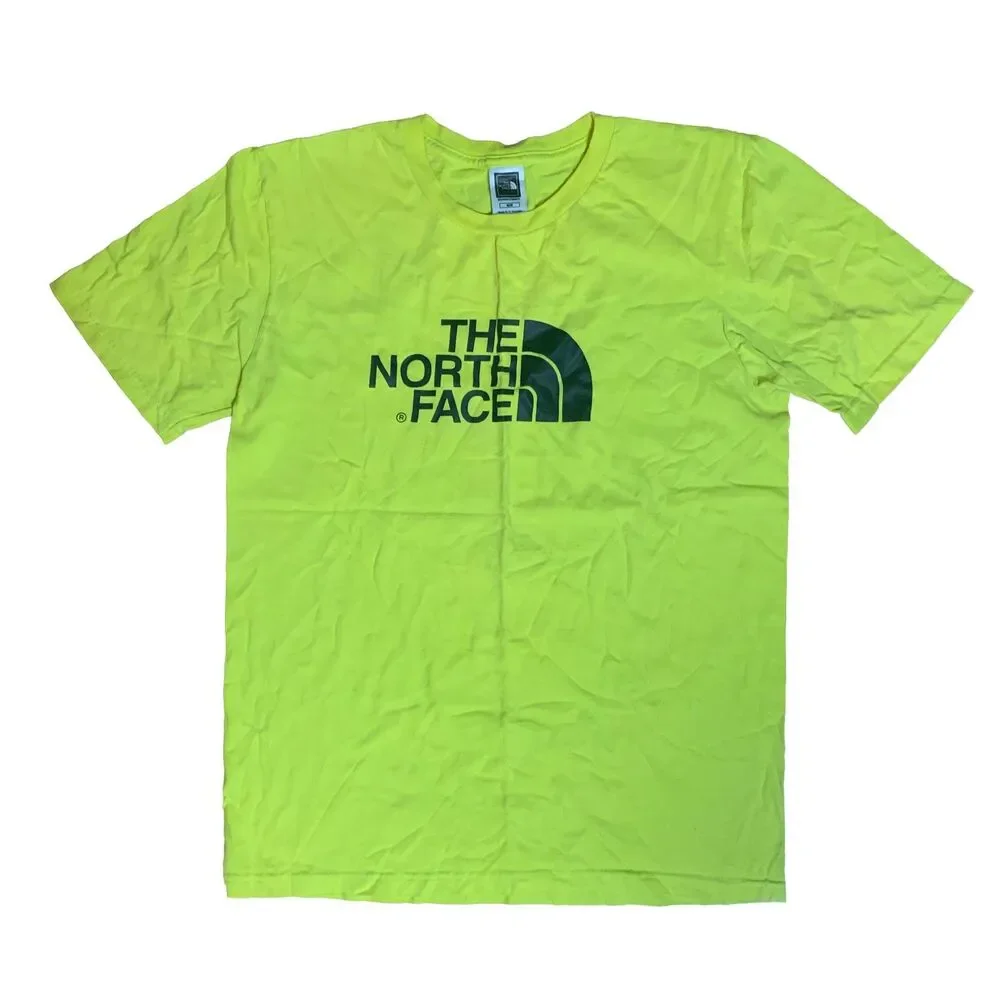 The North Face Classic Logo Graphic T-Shirt Neon Yellow Men's Size Medium